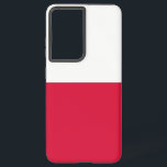 Samsung Galaxy S21 Ultra Case Poland flag<br><div class="desc">Transform your Samsung Galaxy S21 Ultra into a celebration of Polish heritage with our exclusive cover featuring the flag of Poland! Crafted with precision and pride, this phone cover boldly showcases the iconic colors and emblem of the Polish flag, symbolizing the nation's rich history and cultural identity. Whether you're attending...</div>