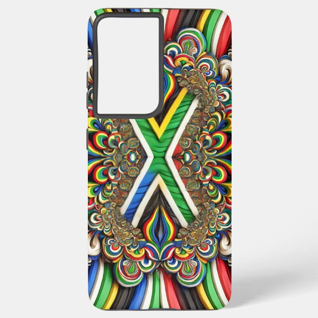 Samsung Galaxy S21 Ultra Case South African Colors (Back)