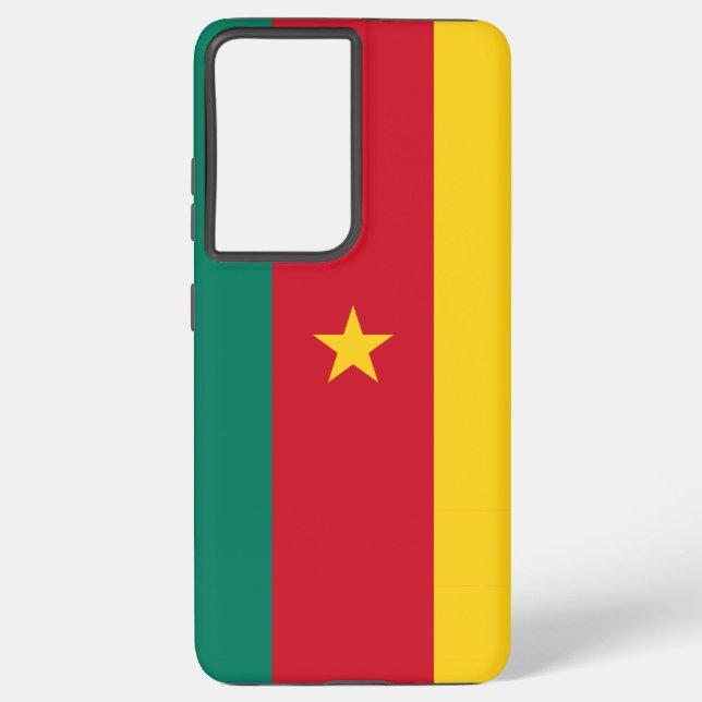 Samsung Galaxy S21 Ultra Case with Cameroon flag (Back)