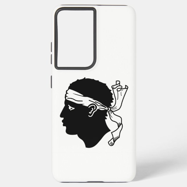 Samsung Galaxy S21 Ultra Case with Corsica flag (Back)