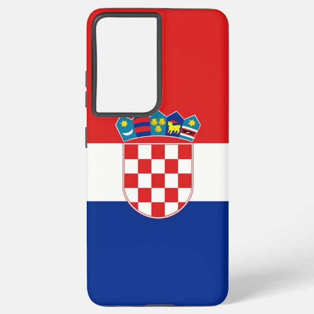 Samsung Galaxy S21 Ultra Case with Croatia flag (Back)