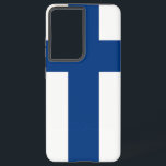 Samsung Galaxy S21 Ultra Case with Finland flag<br><div class="desc">Transform your Samsung Galaxy S21 Ultra into a symbol of Finnish pride with our exclusive cover featuring the flag of Finland! Crafted with meticulous attention to detail, this cover proudly showcases the iconic design of the Finnish flag. The flag features a blue Nordic cross on a white field, symbolizing the...</div>
