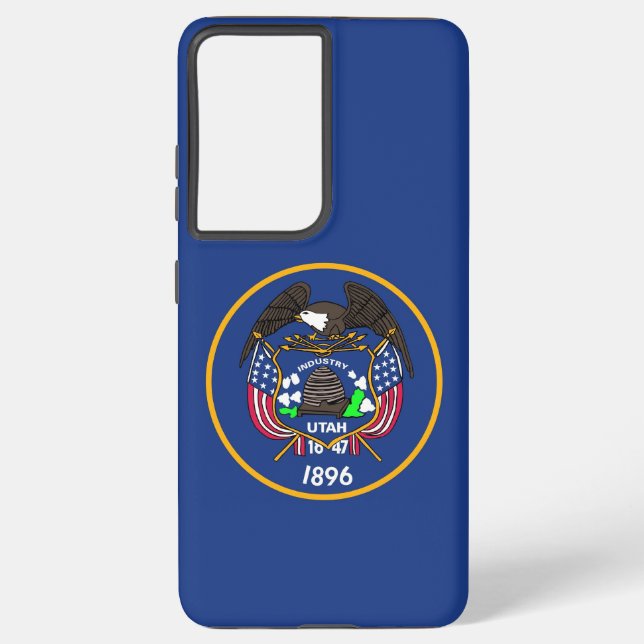 Samsung Galaxy S21 Ultra Case with flag of Utah (Back)