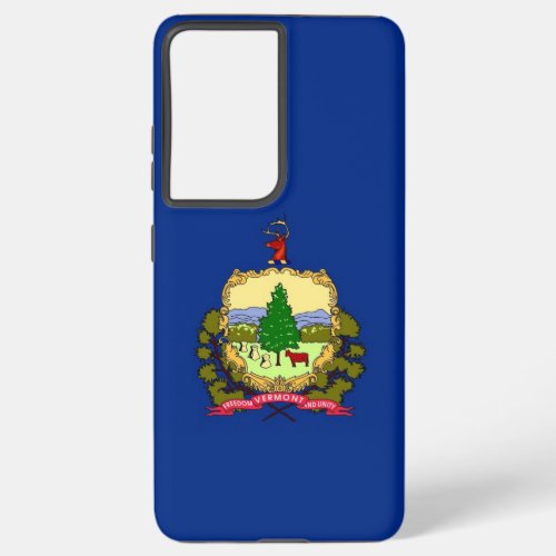 Samsung Galaxy S21 Ultra Case with flag of Vermont
