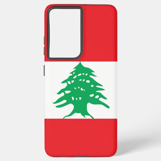 Samsung Galaxy S21 Ultra Case with Lebanon flag (Back)