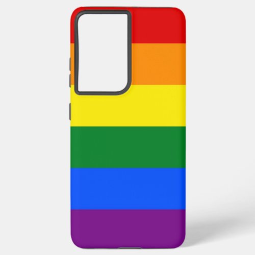 Samsung Galaxy S21 Ultra Case with LGBT flag