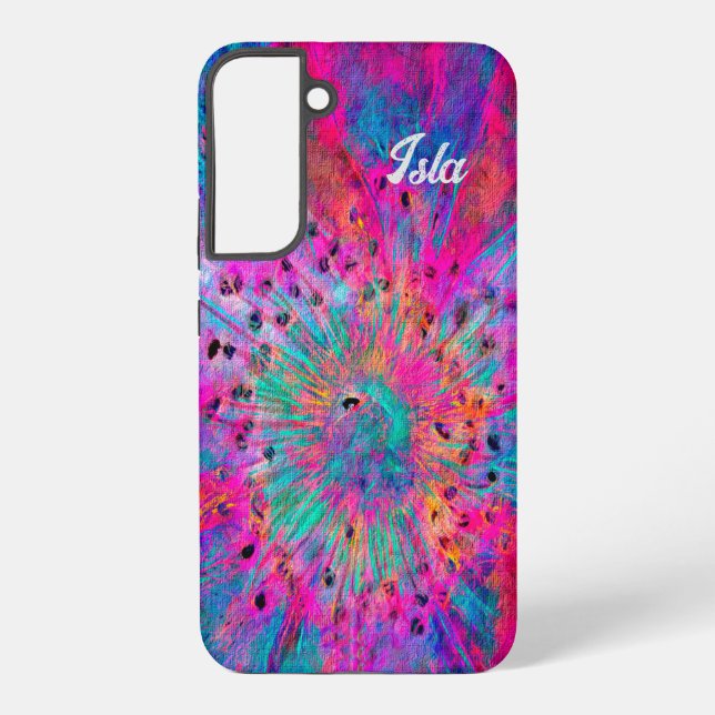 Samsung Galaxy S22 Case Abstract Flower (Back)