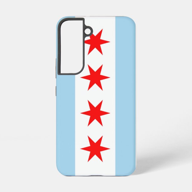 Samsung Galaxy S22 Case Flag of Chicago (Back)