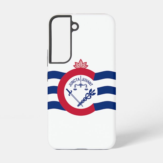 Samsung Galaxy S22 Case Flag of Cincinnati (Back)