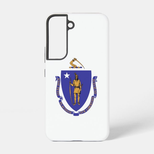 Samsung Galaxy S22 Case Flag of Massachusetts (Back)