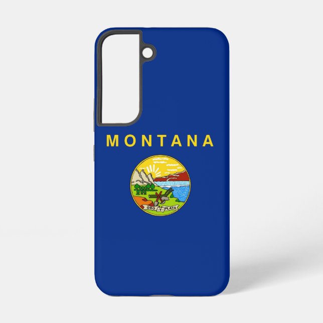 Samsung Galaxy S22 Case Flag of Montana (Back)