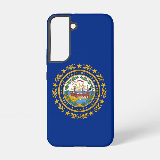 Samsung Galaxy S22 Case Flag of New Hampshire (Back)