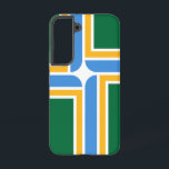 Samsung Galaxy S22 Case Flag of Portland<br><div class="desc">Elevate your Samsung Galaxy S22 Plus with our exclusive phone cover showcasing the distinctive flag of Portland! Whether you're a passionate Portland resident, commemorating a visit, or simply celebrating the city's vibrant culture, this phone cover is the perfect accessory. It not only protects your device but also serves as a...</div>