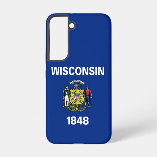 Samsung Galaxy S22 Case Flag of Wisconsin