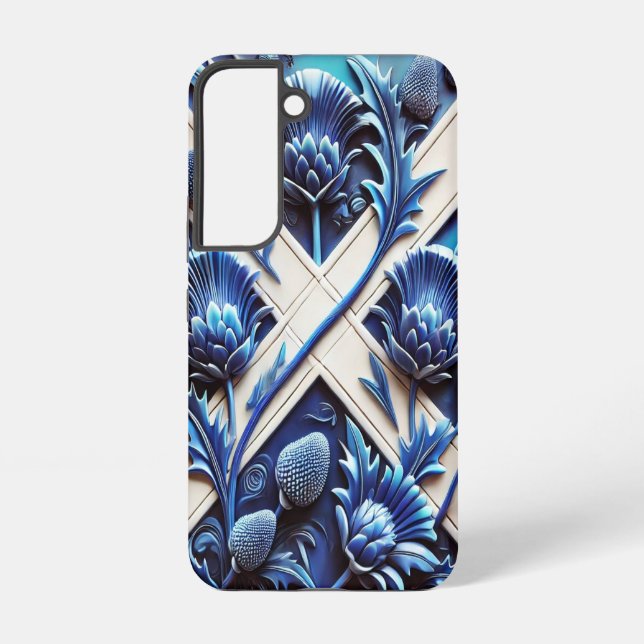 Samsung Galaxy S22 Case with Scottish Thistles (Back)