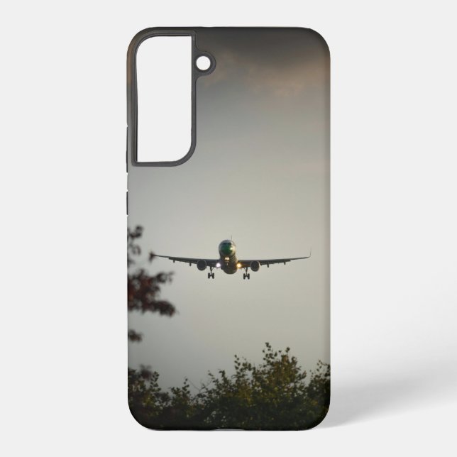 Samsung Galaxy S22+ Cases with Airplane Blue Sky (Back)