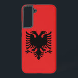 Samsung Galaxy S22 Plus Case Flag of Albania<br><div class="desc">Enhance your Samsung Galaxy S22 Plus with our exclusive phone cover featuring the flag of Albania! Crafted with precision and attention to detail, this phone cover is more than just a protective accessory; it's a tribute to Albanian heritage and national pride. The design prominently features the double-headed eagle on a...</div>