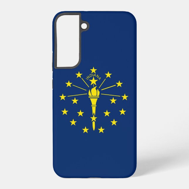 Samsung Galaxy S22 Plus Case Flag of Indiana (Back)