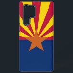 Samsung Galaxy S22 Ultra Case Flag of Arizona, U.S<br><div class="desc">Transform your Samsung Galaxy S22 Ultra into a symbol of Arizona pride with our exclusive cover featuring the flag of Arizona! Crafted with meticulous attention to detail, this cover proudly showcases the iconic design of the Arizona state flag. The flag consists of 13 rays of red and gold on the...</div>