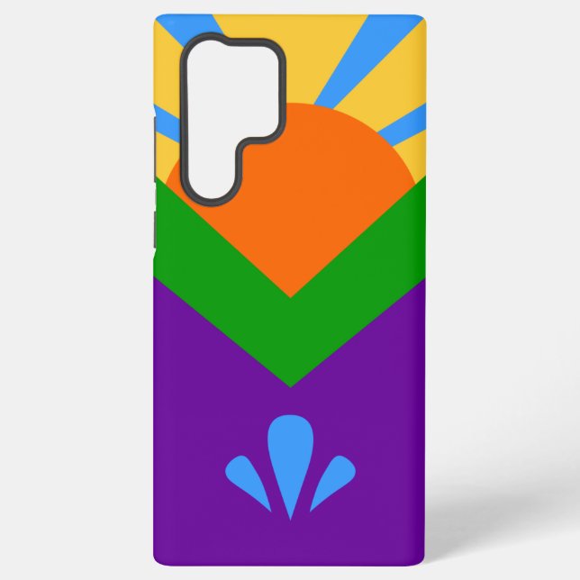 Samsung Galaxy S22 Ultra Case Manitou Springs flag (Back)