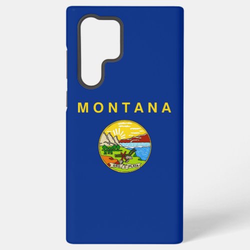 Samsung Galaxy S22 Ultra Case Montana flag