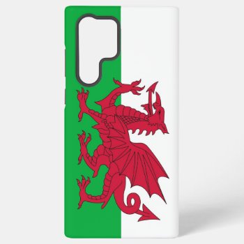 Samsung Galaxy S22 Ultra Case Wales Flag by AllFlags at Zazzle