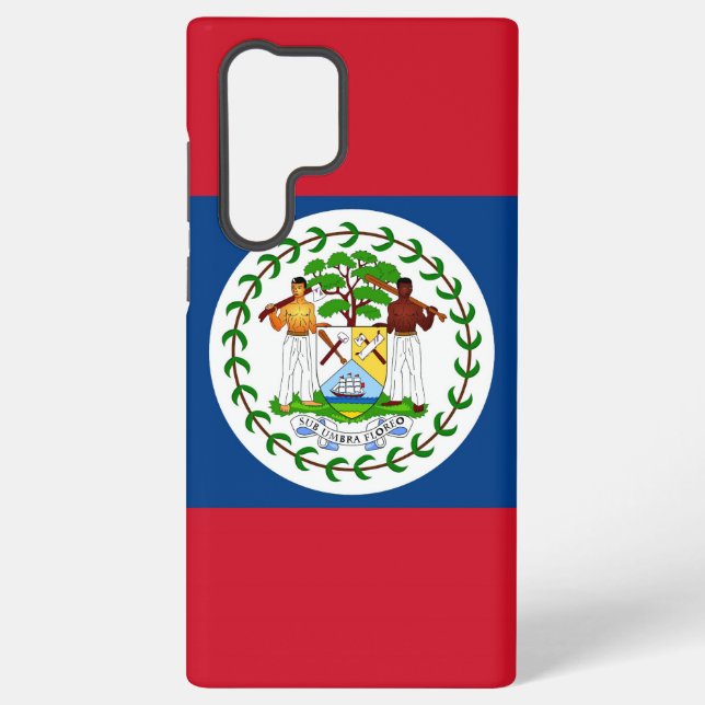 Samsung Galaxy S22 Ultra Case with Belize flag (Back)