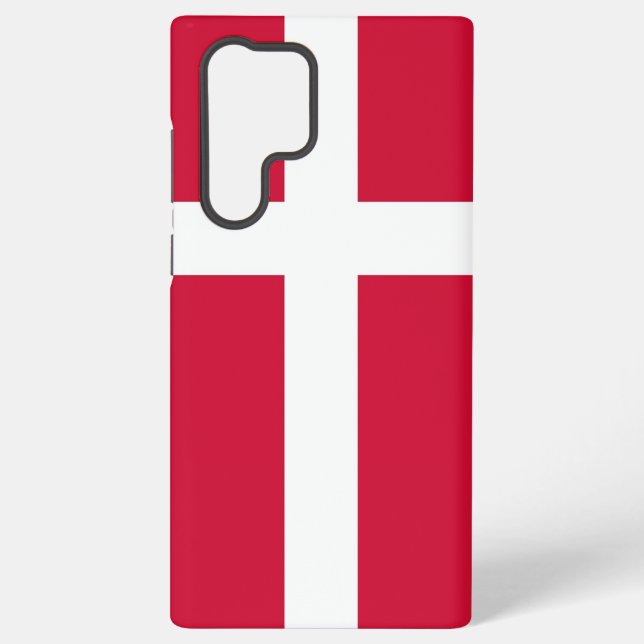 Samsung Galaxy S22 Ultra Case with Denmark flag (Back)