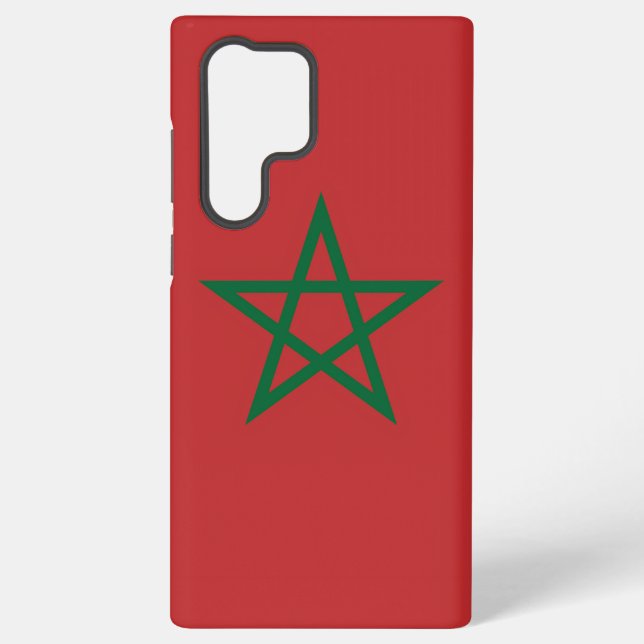 Samsung Galaxy S22 Ultra Case with Morocco flag (Back)