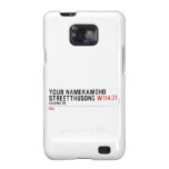 Your NameKAMOHO StreetTHUSONG  Samsung Galaxy S2 Cases