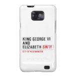 king george vi and elizabeth  Samsung Galaxy S2 Cases