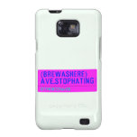 (Brewashere) ave.stophating  Samsung Galaxy S2 Cases