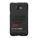 ---sshhhh! FLORAMAE    VASAY   Samsung Galaxy S2 Cases