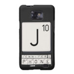 J
 JENNIFER'S
 PHONE  Samsung Galaxy S2 Cases