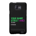 Your Name Street  Samsung Galaxy S2 Cases