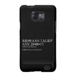 Ridwaan TaLiEp Ave  Samsung Galaxy S2 Cases