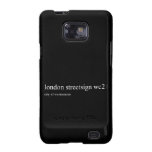 london streetsign  Samsung Galaxy S2 Cases