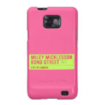 miley micklesson bond street  Samsung Galaxy S2 Cases