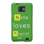 'Nolla 
 loves
 Popcat'  Samsung Galaxy S2 Cases
