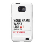 Your Name WAKX LOU  Samsung Galaxy S2 Cases