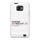 Spencers Lettings Dept.  Samsung Galaxy S2 Cases