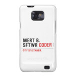 MERT B. SFTWR  Samsung Galaxy S2 Cases