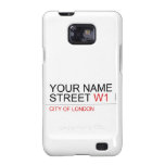 Your Name Street  Samsung Galaxy S2 Cases