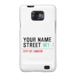 Your Name Street  Samsung Galaxy S2 Cases