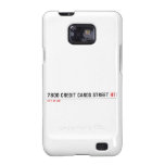 7800 Credit cards street  Samsung Galaxy S2 Cases