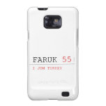 FARUK  Samsung Galaxy S2 Cases