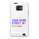 Your Name Street  Samsung Galaxy S2 Cases