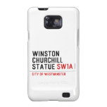 WINSTON CHURCHILL STATUE  Samsung Galaxy S2 Cases