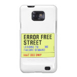Error Free Street  Samsung Galaxy S2 Cases