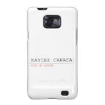 kaycee canasa  Samsung Galaxy S2 Cases